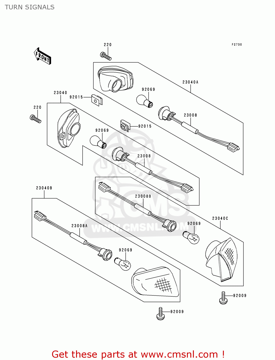 TURN SIGNALS ZX1100G2 ZZR1100 1998 FG
