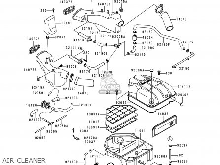 AIR CLEANER - ZX1100G2 ZZR1100 1998 FG