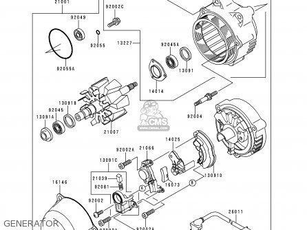 GENERATOR - ZX1100G2 ZZR1100 1998 FG