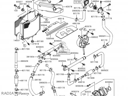 RADIATOR - ZX1100G2 ZZR1100 1998 FG