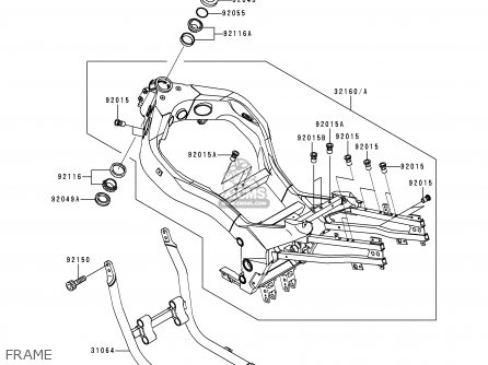 FRAME - ZX1100G2 ZZR1100 1998 FG