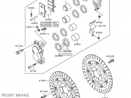 FRONT BRAKE - ZX1100G2 ZZR1100 1998 FG