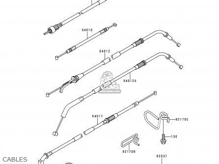 CABLES - ZX1100G2 ZZR1100 1998 FG
