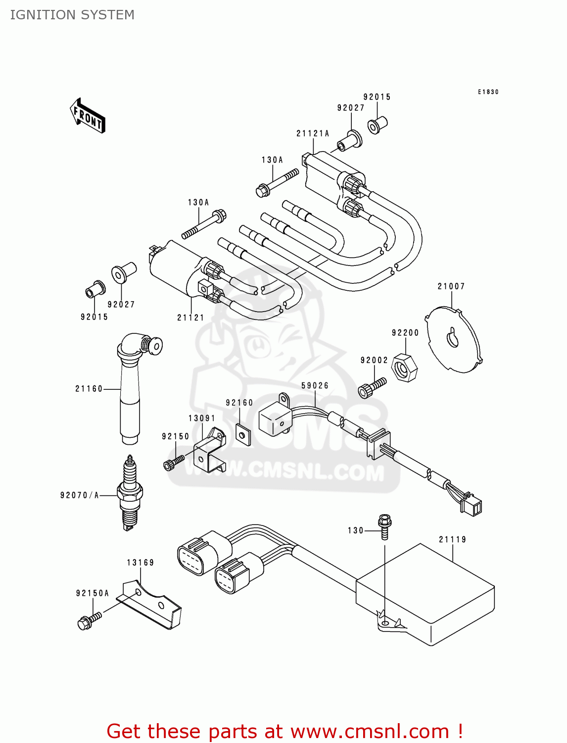 IGNITION SYSTEM ZX1100G3 ZZR1100 1999 FG