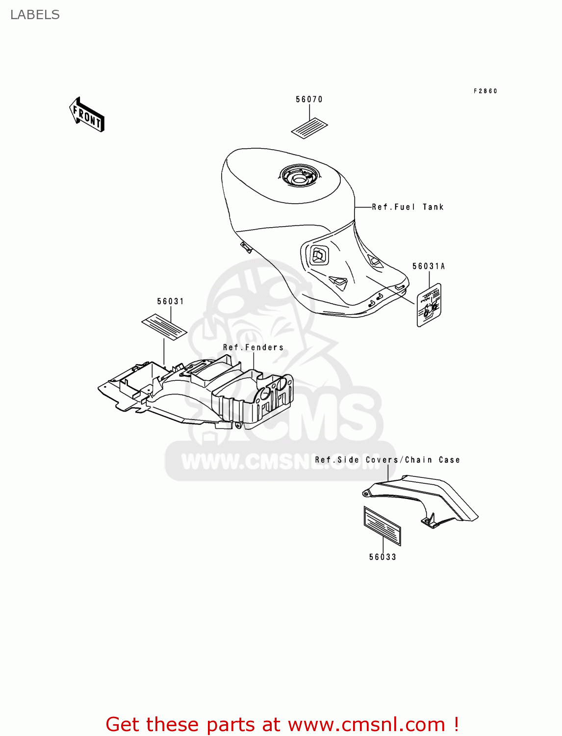 LABELS ZX1100G3 ZZR1100 1999 FG