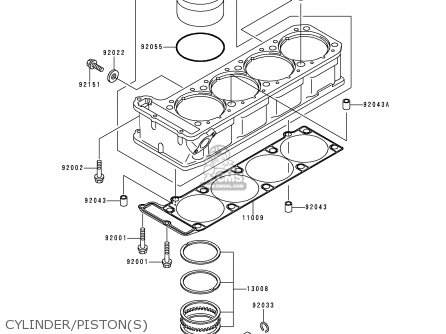 CYLINDER/PISTON(S) - ZX1100G3 ZZR1100 1999 FG