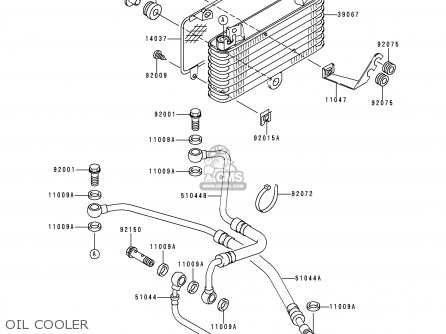OIL COOLER - ZX1100G3 ZZR1100 1999 FG