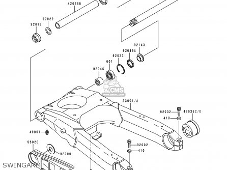 SWINGARM - ZX1100G3 ZZR1100 1999 FG