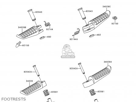 FOOTRESTS - ZX1100G3 ZZR1100 1999 FG