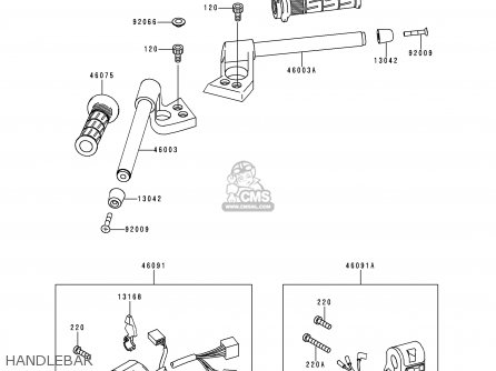HANDLEBAR - ZX1100G3 ZZR1100 1999 FG