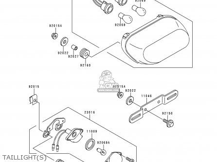 TAILLIGHT(S) - ZX1100G3 ZZR1100 1999 FG