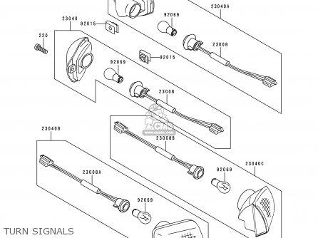 TURN SIGNALS - ZX1100G3 ZZR1100 1999 FG