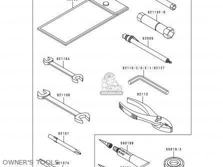OWNER'S TOOLS - ZX1100G3 ZZR1100 1999 FG