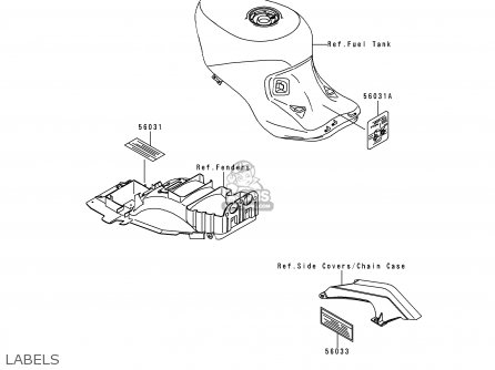 LABELS - ZX1100G3 ZZR1100 1999 FG