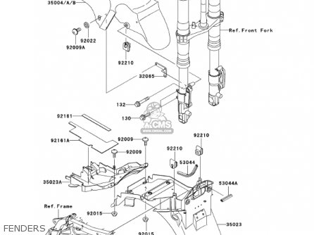 FENDERS - ZX1200A1 ZX12R 2000 USA CALIFORNIA CANADA