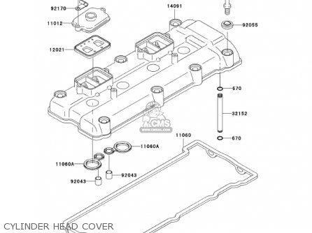 CYLINDER HEAD COVER - ZX1200A1 ZX12R 2000 USA CALIFORNIA CANADA