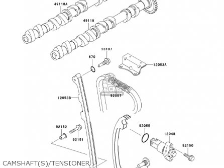 CAMSHAFT(S)/TENSIONER - ZX1200A1 ZX12R 2000 USA CALIFORNIA CANADA