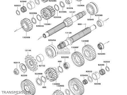TRANSMISSION - ZX1200A1 ZX12R 2000 USA CALIFORNIA CANADA