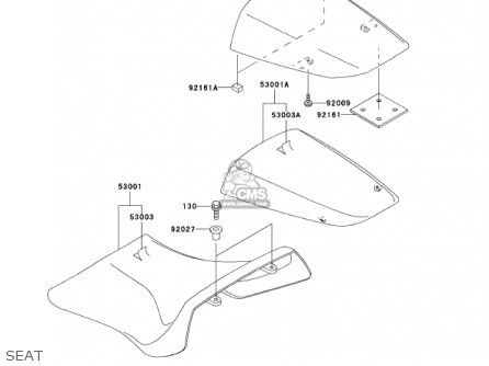 SEAT - ZX1200A1 ZX12R 2000 USA CALIFORNIA CANADA