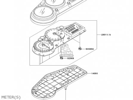 METER(S) - ZX1200A1 ZX12R 2000 USA CALIFORNIA CANADA