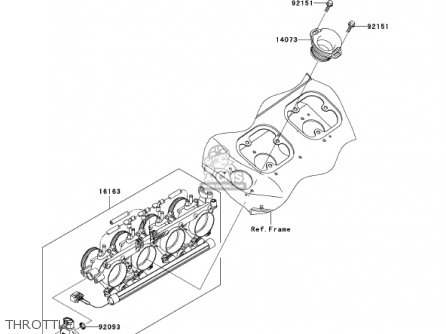THROTTLE - ZX1200A1 ZX12R 2000 USA CALIFORNIA CANADA