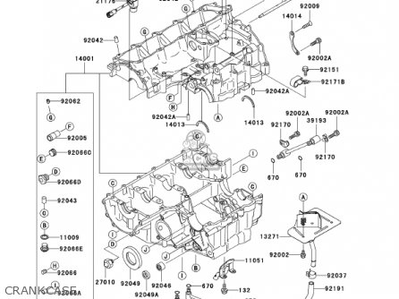 Kawasaki ZX1200A2 ZX12R 2001 USA CALIFORNIA CANADA parts lists and ...