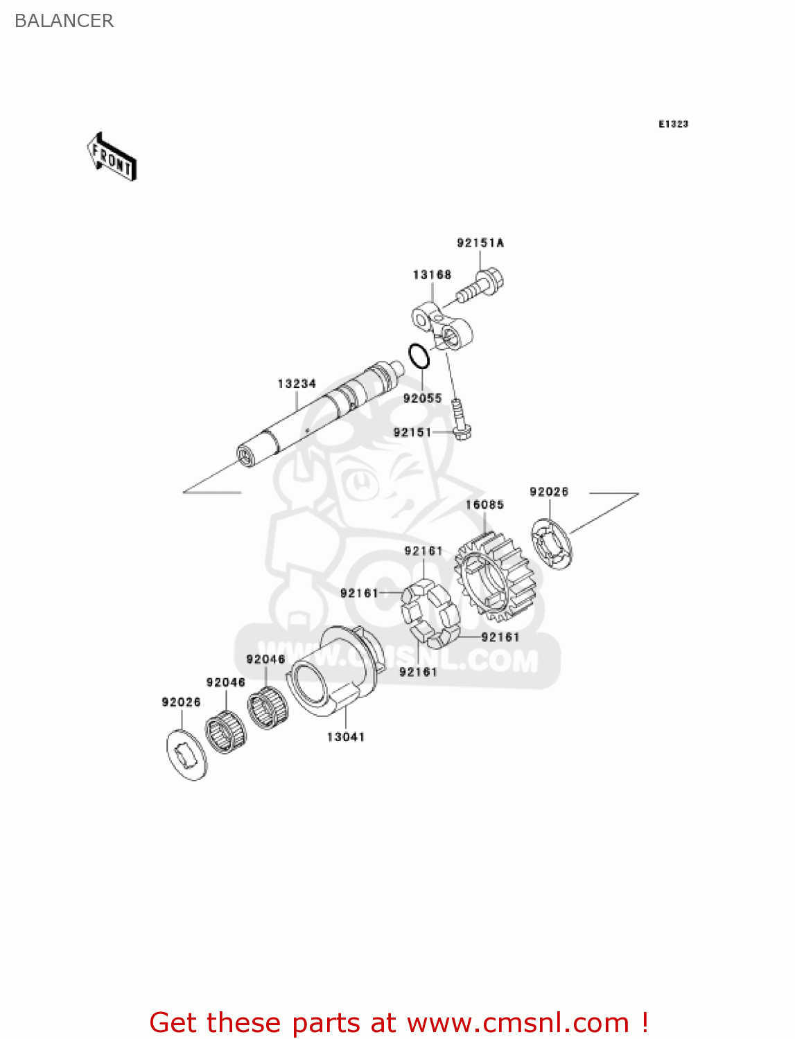 BALANCER ZX1200A2 ZX12R 2001 USA CALIFORNIA CANADA