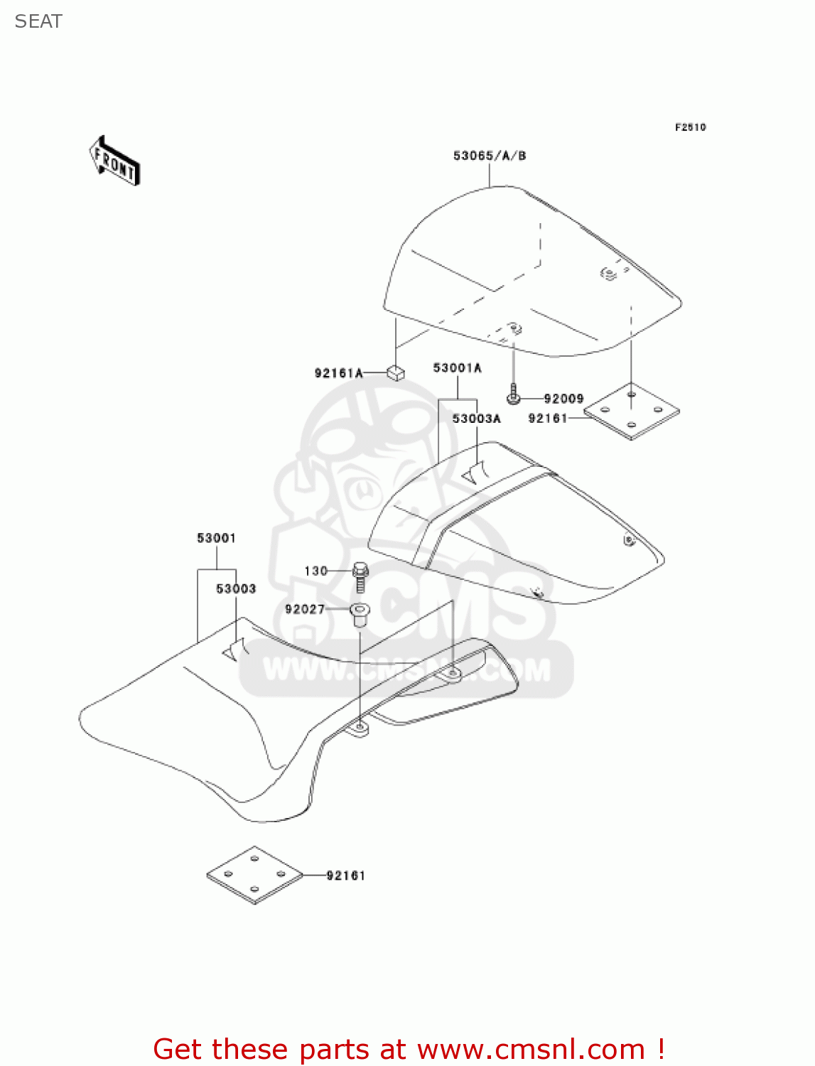 SEAT ZX1200A2 ZX12R 2001 USA CALIFORNIA CANADA