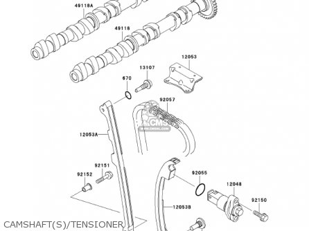 CAMSHAFT(S)/TENSIONER - ZX1200A2 ZX12R 2001 USA CALIFORNIA CANADA
