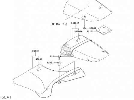 SEAT - ZX1200A2 ZX12R 2001 USA CALIFORNIA CANADA