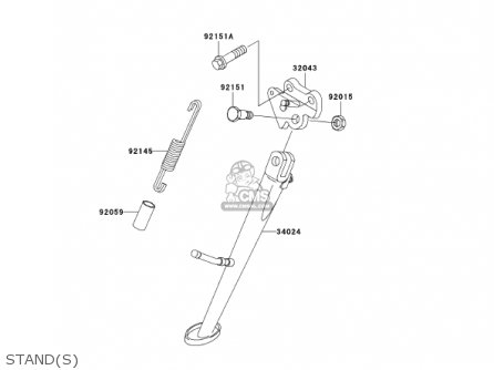 STAND(S) - ZX1200A2 ZX12R 2001 USA CALIFORNIA CANADA