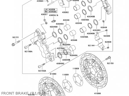 Kawasaki ZX1200B1 ZX12R 2002 USA CALIFORNIA CANADA parts lists and 