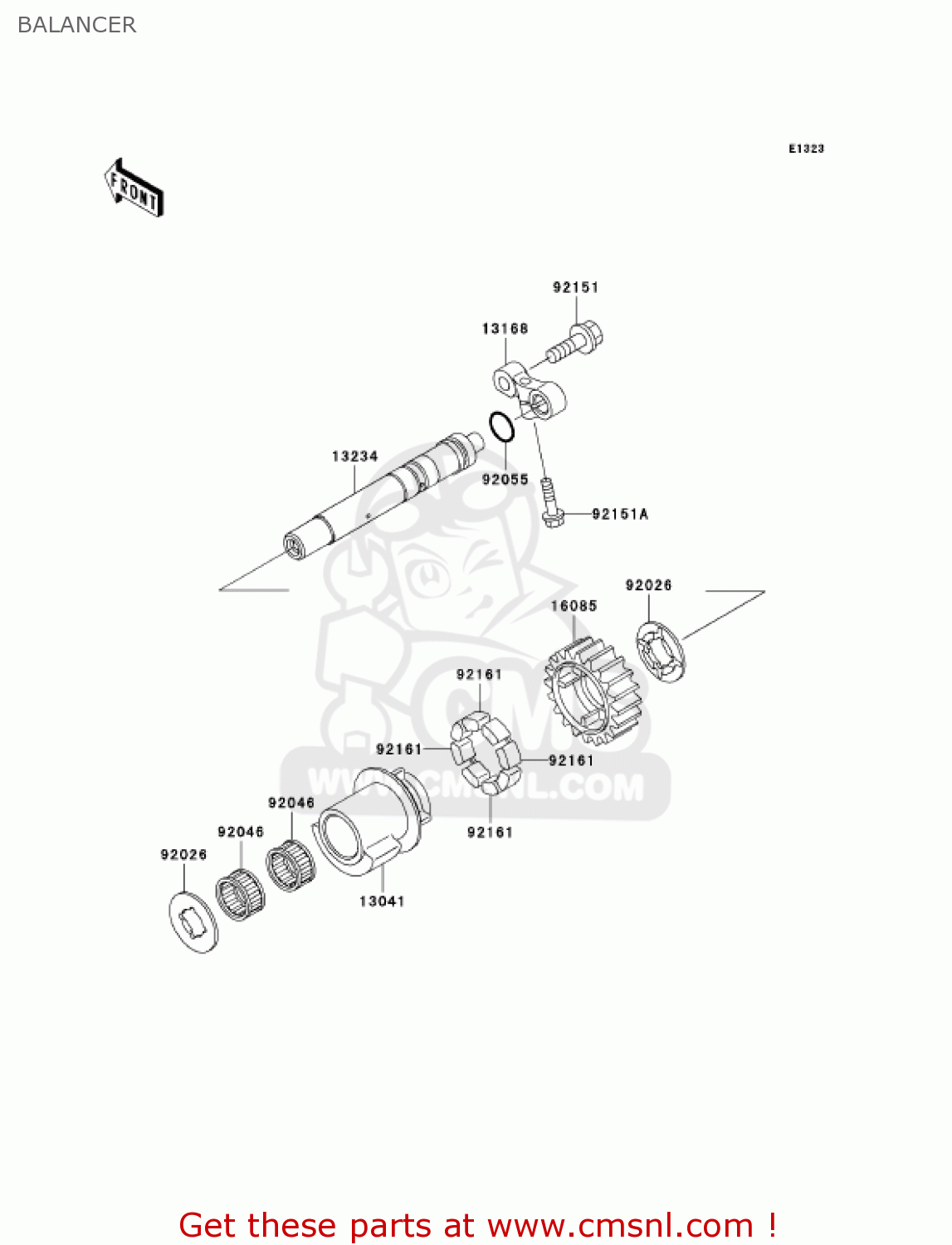 BALANCER ZX1200B1 ZX12R 2002 USA CALIFORNIA CANADA