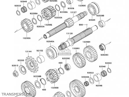 TRANSMISSION - ZX1200B1 ZX12R 2002 USA CALIFORNIA CANADA
