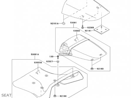 SEAT - ZX1200B1 ZX12R 2002 USA CALIFORNIA CANADA