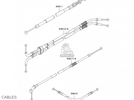 CABLES - ZX1200B1 ZX12R 2002 USA CALIFORNIA CANADA