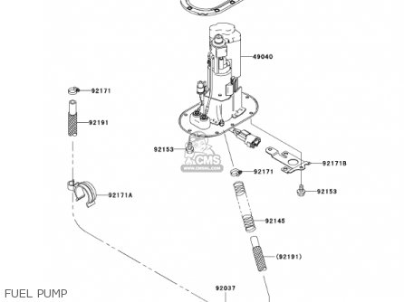 FUEL PUMP - ZX1200B1 ZX12R 2002 USA CALIFORNIA CANADA