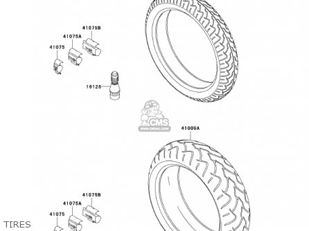 TIRES - ZX1200B1 ZX12R 2002 USA CALIFORNIA CANADA