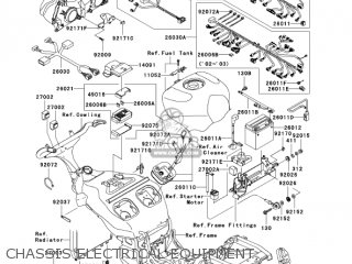 CHASSIS ELECTRICAL EQUIPMENT - ZX1200B2 ZX12R 2003 USA CALIFORNIA CANADA