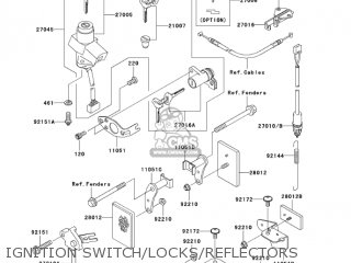 IGNITION SWITCH/LOCKS/REFLECTORS - ZX1200B2 ZX12R 2003 USA CALIFORNIA CANADA