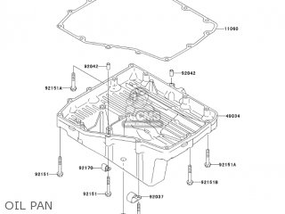 OIL PAN - ZX1200B2 ZX12R 2003 USA CALIFORNIA CANADA