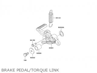 BRAKE PEDAL/TORQUE LINK - ZX1200B2 ZX12R 2003 USA CALIFORNIA CANADA