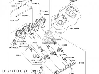 THROTTLE (B1/B2) - ZX1200B2 ZX12R 2003 USA CALIFORNIA CANADA