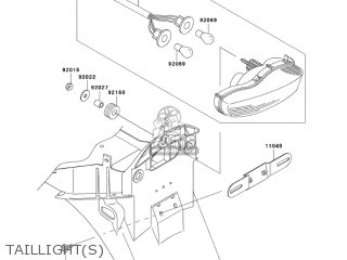 TAILLIGHT(S) - ZX1200B2 ZX12R 2003 USA CALIFORNIA CANADA