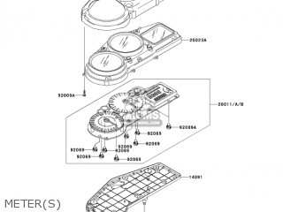 METER(S) - ZX1200B2 ZX12R 2003 USA CALIFORNIA CANADA