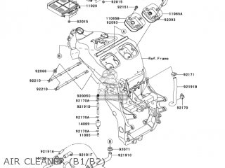 AIR CLEANER (B1/B2) - ZX1200B2 ZX12R 2003 USA CALIFORNIA CANADA