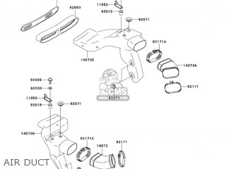 AIR DUCT - ZX1200B2 ZX12R 2003 USA CALIFORNIA CANADA