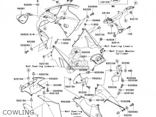 COWLING - ZX1200B2 ZX12R 2003 USA CALIFORNIA CANADA