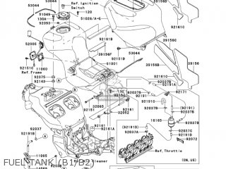FUEL TANK (B1/B2) - ZX1200B2 ZX12R 2003 USA CALIFORNIA CANADA