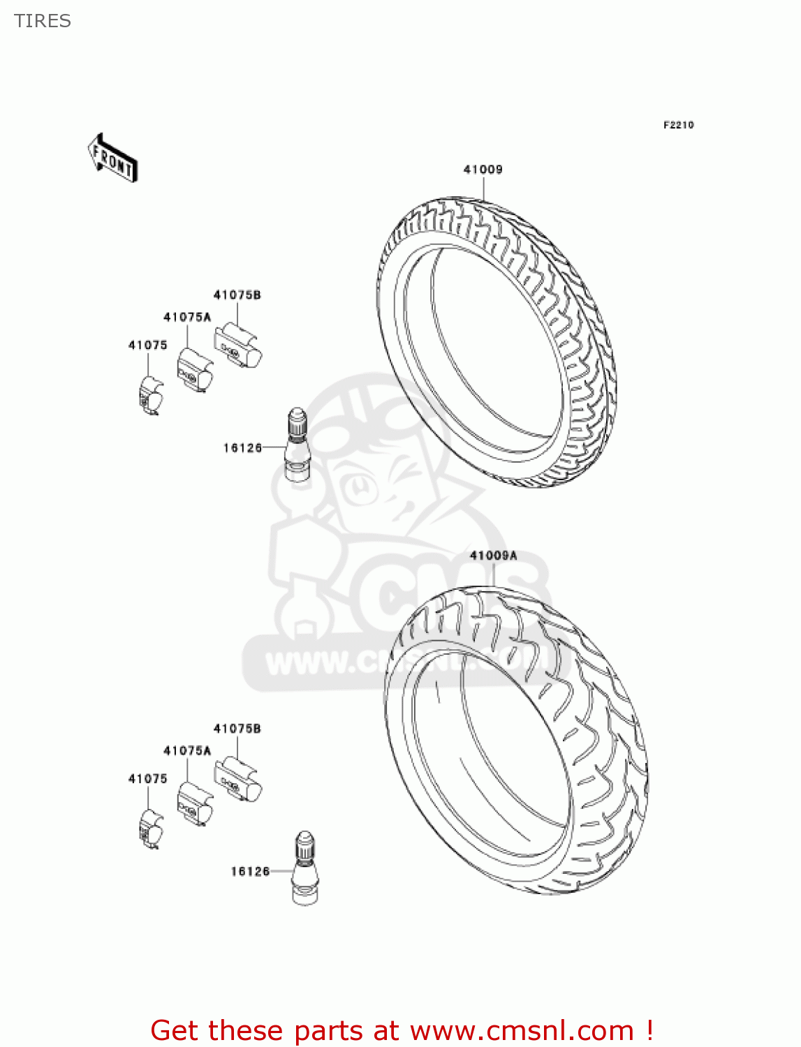 TIRES ZX1200B3 ZX12R 2004 USA CALIFORNIA CANADA